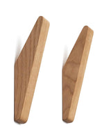 Natural oiled Oak Wood Wall Hooks.