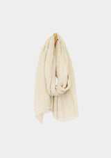 Beige Linen Scarf.