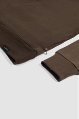 Close-Up Sweatshirt brown with zipperpocket.