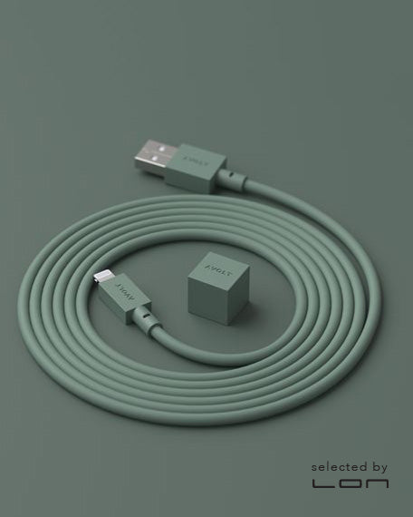 Kabel 1 - USB oplaadkabel - eiken groen