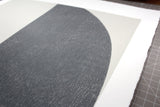 Close-up serigraphy print 'Big Grey' crafted by Emma Lawrenson without frame.