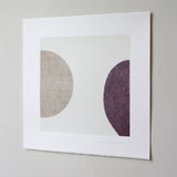 Serigraphy print 'To The Moon' crafted by Emma Lawrenson without frame.