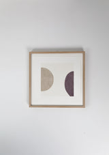 Serigraphy print 'To The Moon' crafted by Emma Lawrenson in oak wood frame.