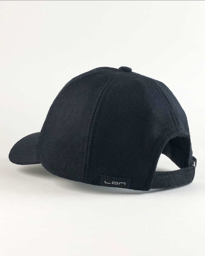 Wool Cashmere Cap - Black